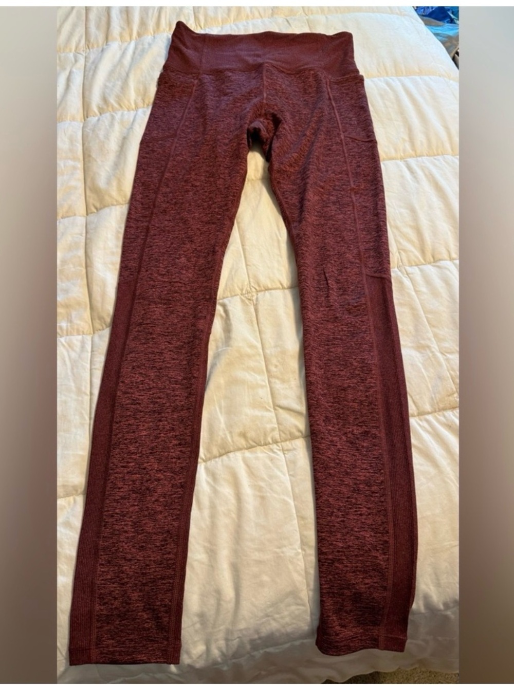 Athleta Heathered Pink High-Waist Leggings